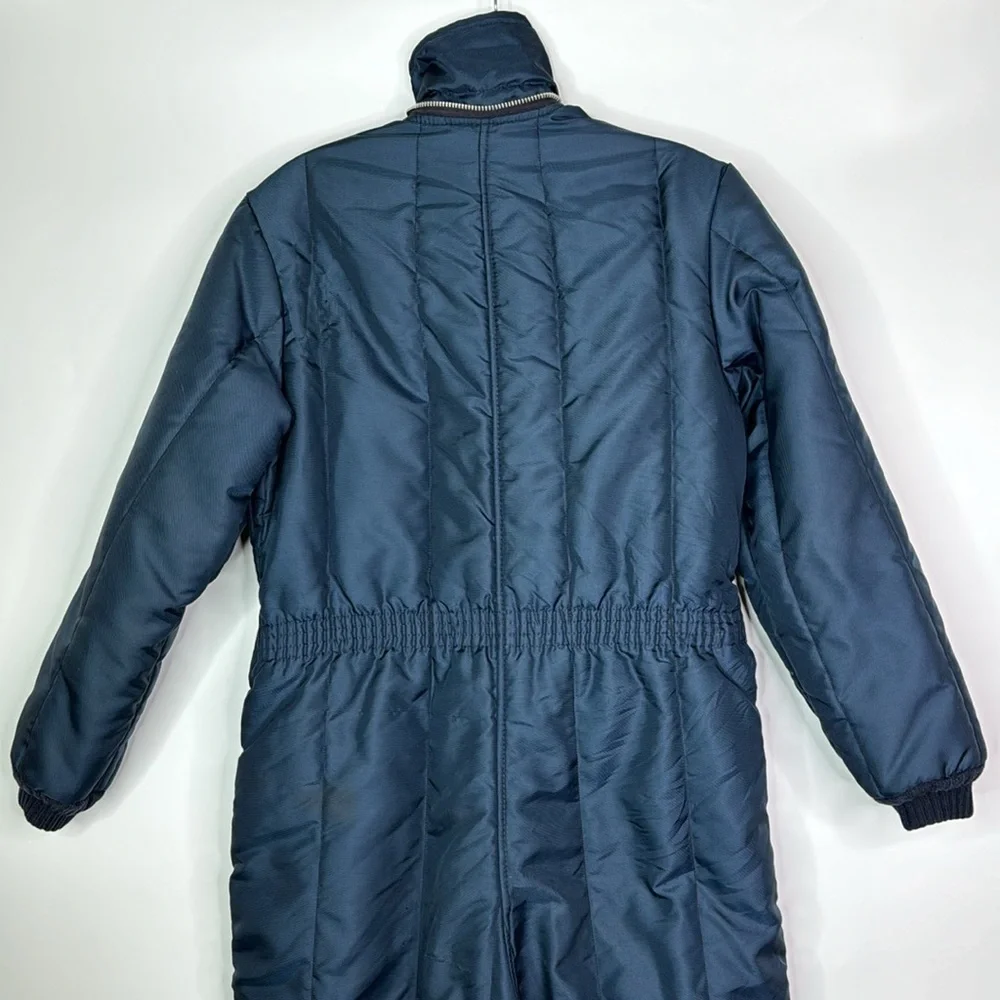 Vintage Snow Shield By Samco Blue Snowmobile Snowsuit Ice Fishing Suit Small